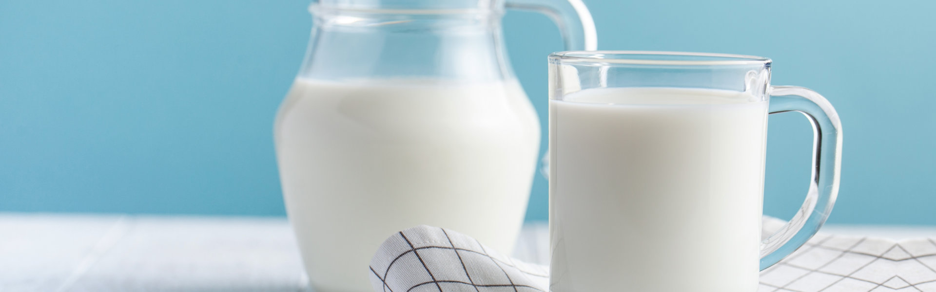 Jar and a glass of milk